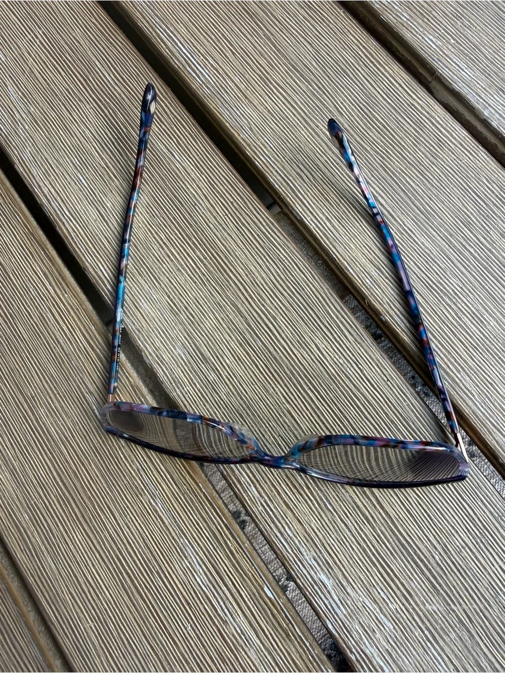 FYSH 3683 Eyeglasses Multicolor Blue Purple Frames 54-15-140 peacock pearl